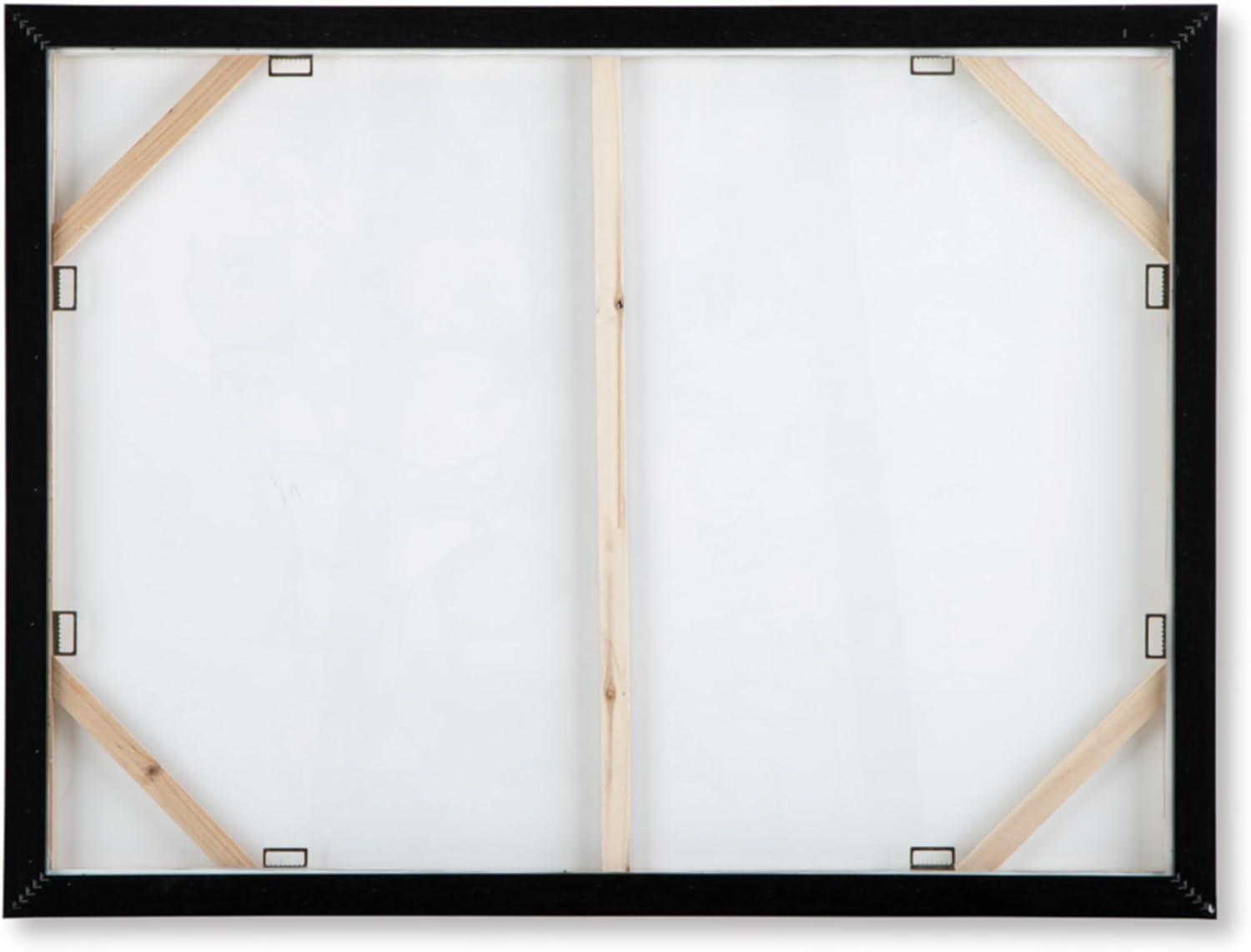 imageSignature Design by Ashley Jordsboro Contemporary Abstract Wall Art 40 x 30 Inches Blue amp Red