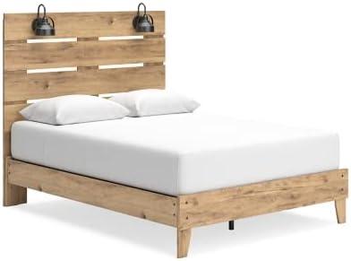 imageSignature Design by Ashley Larstin Rustic Panel Headboard ONLY Twin BrownQueen