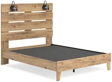 imageSignature Design by Ashley Larstin Rustic Panel Headboard ONLY Twin BrownQueen