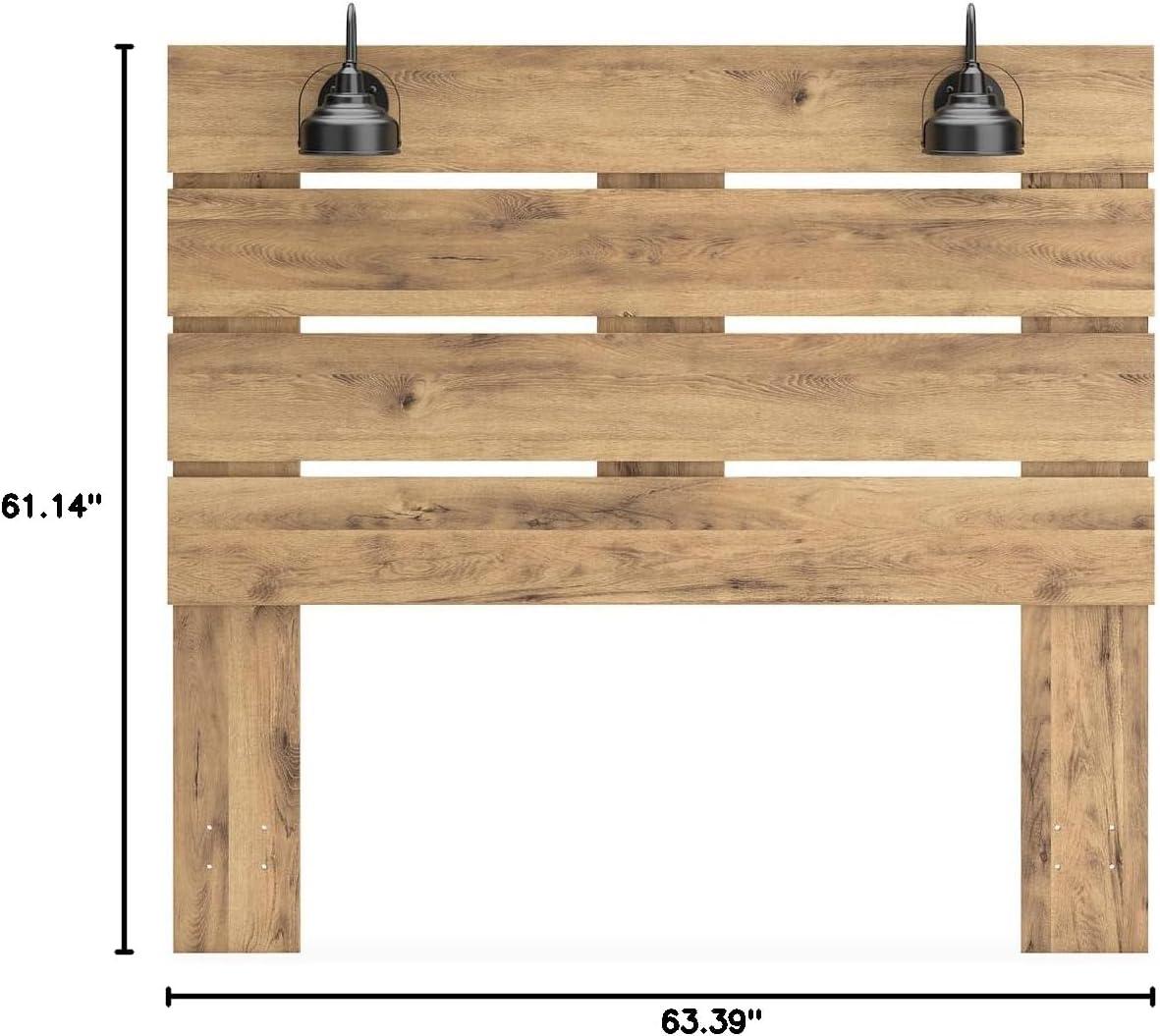 imageSignature Design by Ashley Larstin Rustic Panel Headboard ONLY Twin BrownQueen