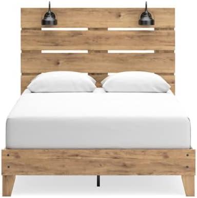 imageSignature Design by Ashley Larstin Rustic Panel Headboard ONLY Twin BrownQueen
