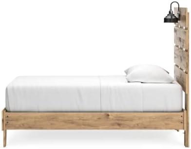 imageSignature Design by Ashley Larstin Rustic Panel Headboard ONLY Twin BrownTwin