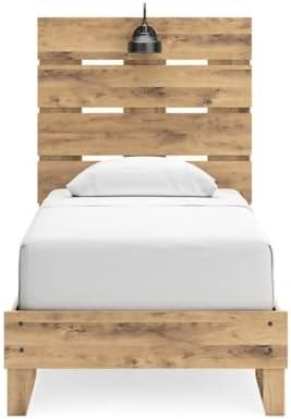 imageSignature Design by Ashley Larstin Rustic Panel Headboard ONLY Twin BrownTwin