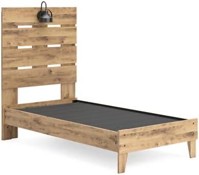 imageSignature Design by Ashley Larstin Rustic Panel Headboard ONLY Twin BrownTwin