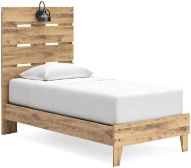 imageSignature Design by Ashley Larstin Rustic Panel Headboard ONLY Twin BrownTwin