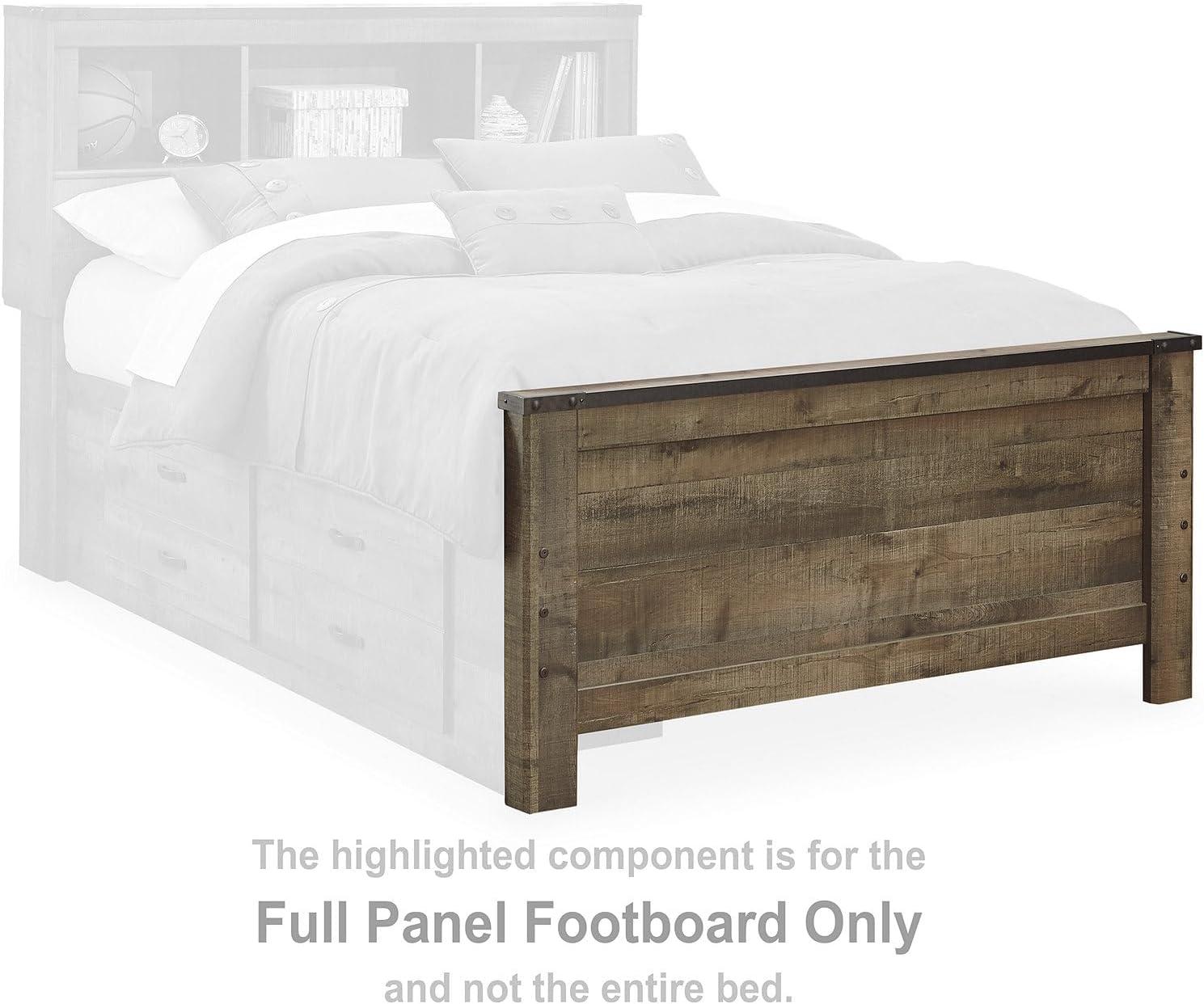 imageSignature Design by Ashley Trinell Casual Twin Bookcase Platform Bed with 2 Storage Drawers and Nailheads Foundation or Box Spring Not Needed Dark BrownFull Bookcase Bed with Storage