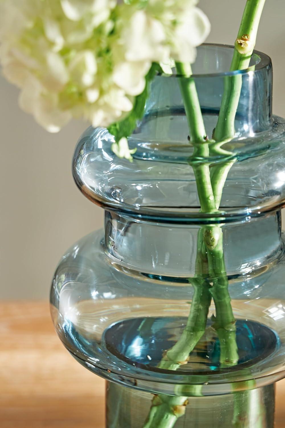 imageSignature Design by Ashley Vallmen Minimalist Watertight Glass 10 Vase Light Blue