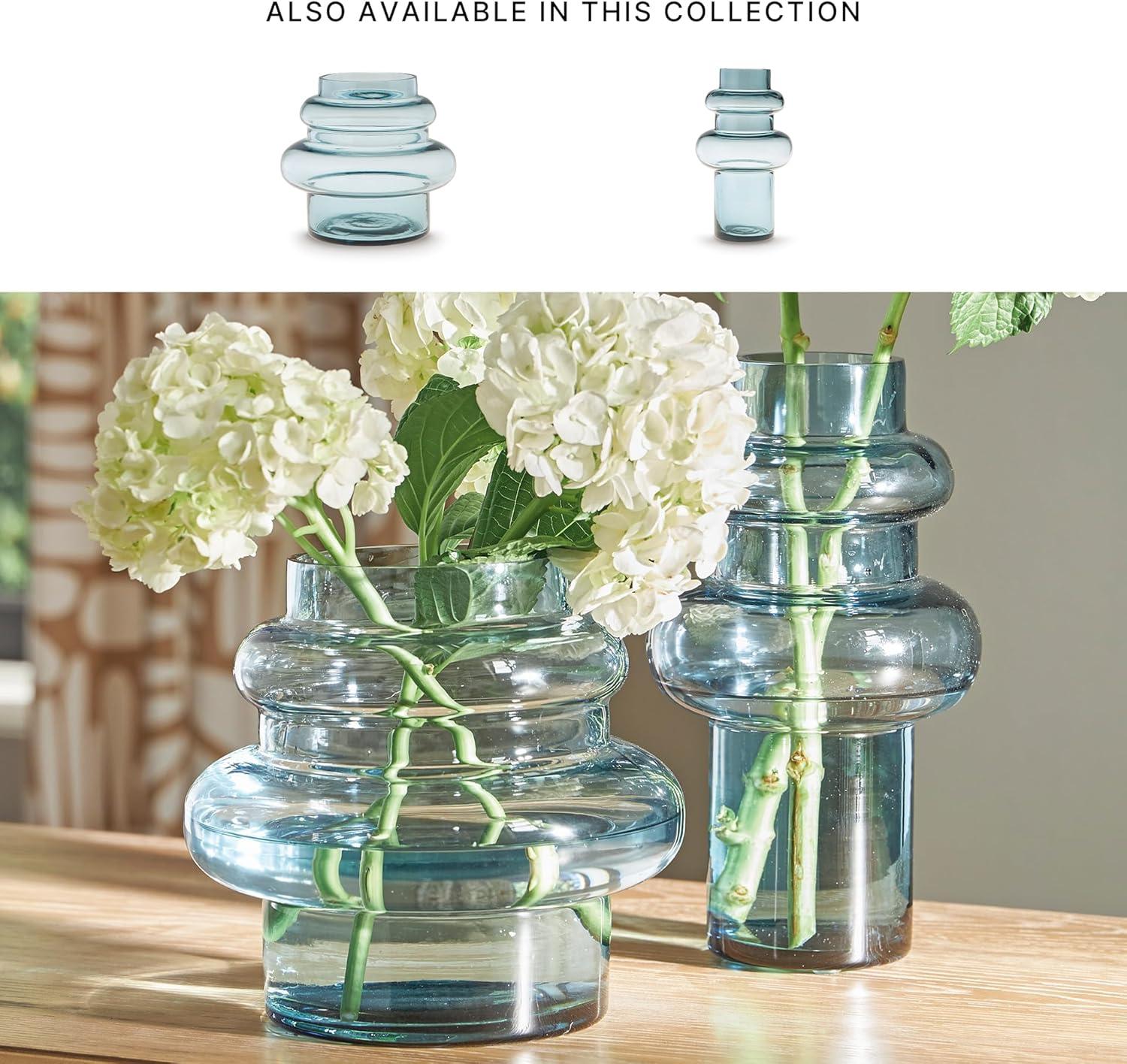 imageSignature Design by Ashley Vallmen Minimalist Watertight Glass 10 Vase Light Blue