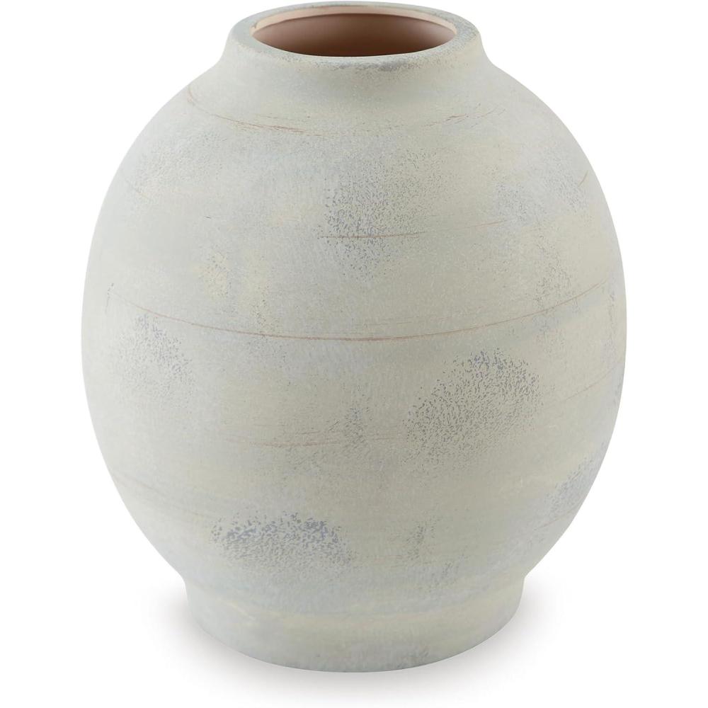 imageSignature Design by Ashley Clayson Vintage Indoor 10 Distressed Ceramic Tabletop Vase Beige amp Light Green12