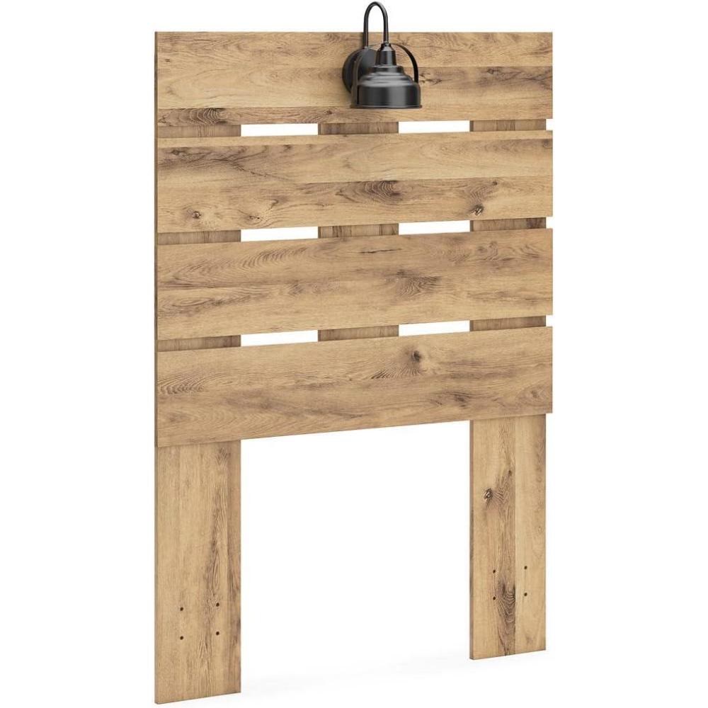 imageSignature Design by Ashley Larstin Rustic Panel Headboard ONLY Twin BrownTwin