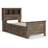Twin Bookcase Bed with 2 Storage Drawers