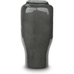 Signature Design by Ashley Kierlain Traditional Vase with Speckles Finish, Gray & Black(Gray & Black)