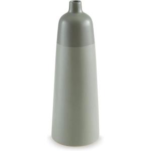 Signature Design by Ashley Peerland Contemporary Indoor 15″ Glazed Ceramic Tabletop Vase, Light Green(15″)
