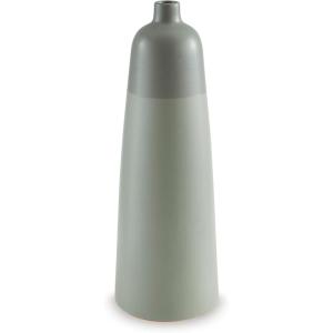 Signature Design by Ashley Peerland Contemporary Indoor 15″ Glazed Ceramic Tabletop Vase, Light Green(18″)