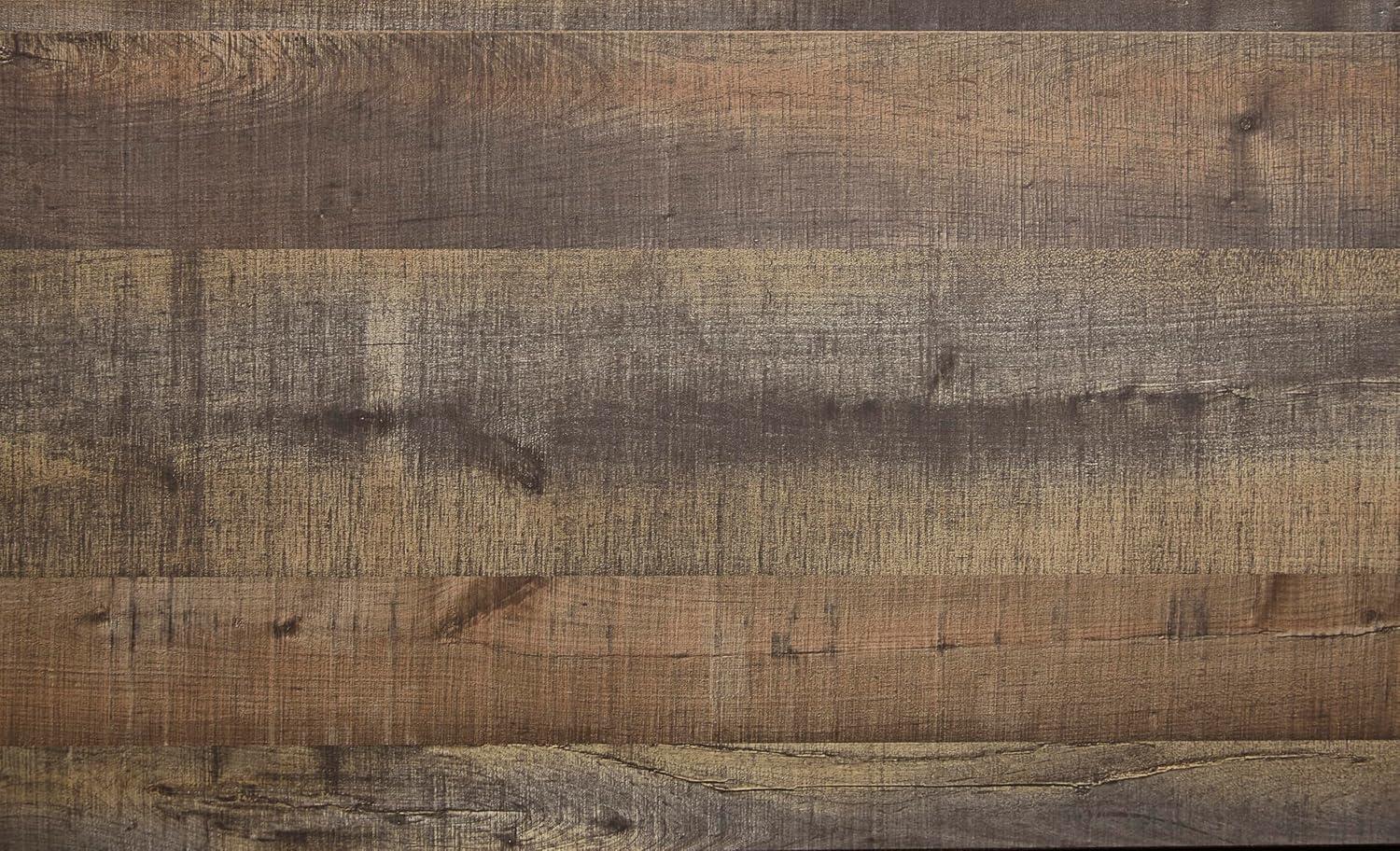 imageSignature Design by Ashley Brinxton Urban SmoothGliding 7Drawer Dresser and Mirror with Safety Stop GrayBrown Plank