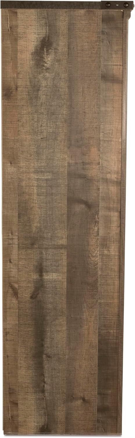 imageSignature Design by Ashley Brinxton Urban SmoothGliding 7Drawer Dresser and Mirror with Safety Stop GrayBrown Plank