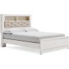 Queen Panel Bookcase Bed with Slats