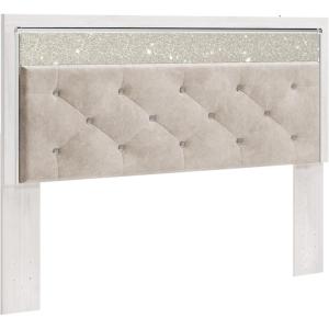 Signature Design by Ashley Altyra Modern King Tufted Panel Bookcase Bed, Foundation or Box Spring Not Needed, White(King Panel Headboard Only)