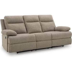Signature Design by Ashley Frohn Modern Manual Reclining Sofa, Dark Brown(Mocha)