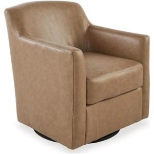 Signature Design by Ashley Bradney Light Brown Swivel Accent Chair