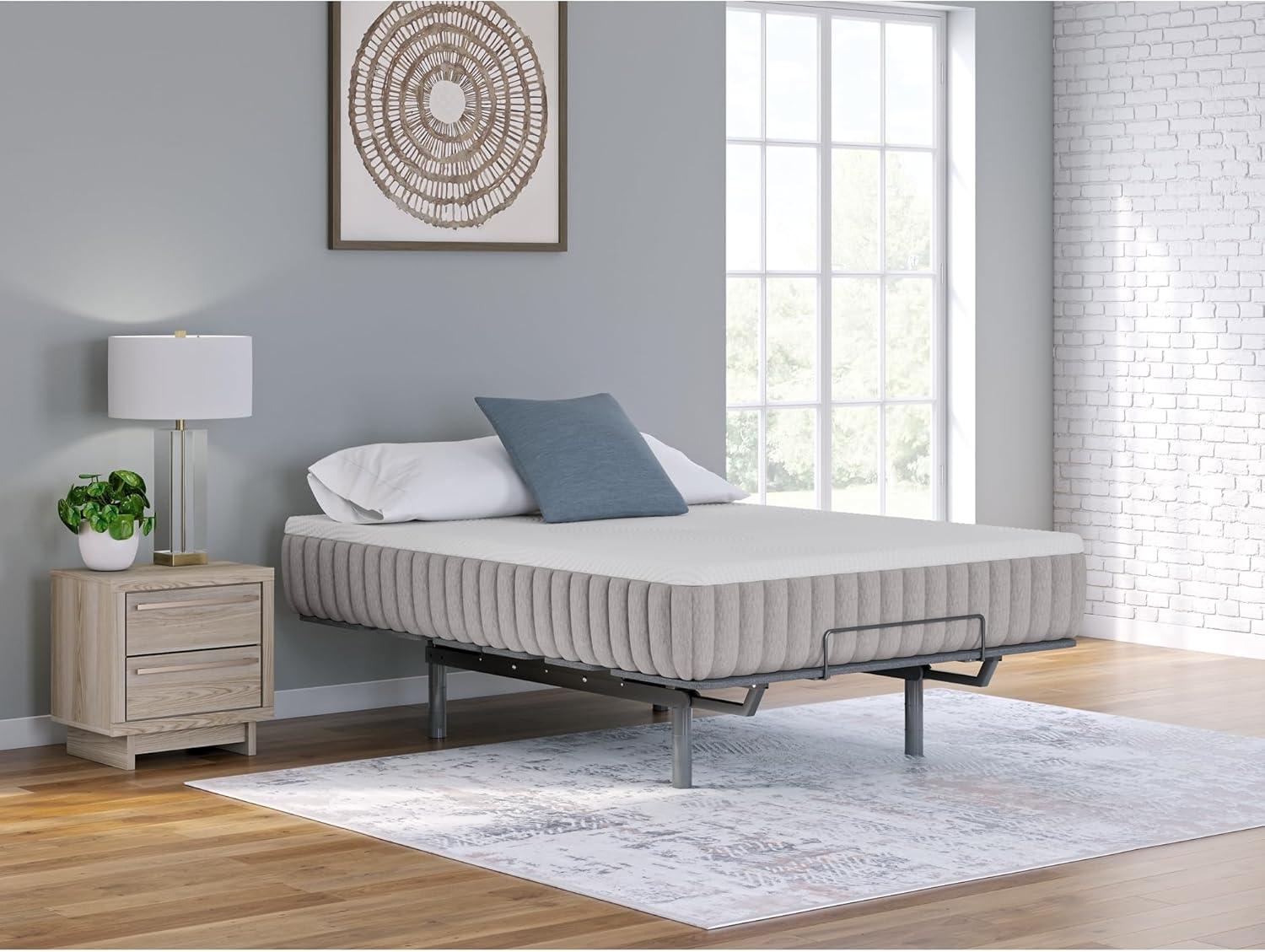 imageSignature Design by Ashley Terra Sleep Firm 12 Inch Antimicrobial Natural Talalay Latex Foam Hybrid Mattress with Temperature Regulating for Pressure Relief King Fiberglass Free Mattress in A BoxCalifornia King