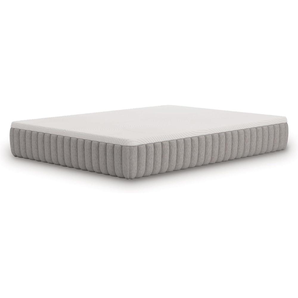 imageSignature Design by Ashley Terra Sleep Firm 12 Inch Antimicrobial Natural Talalay Latex Foam Hybrid Mattress with Temperature Regulating for Pressure Relief King Fiberglass Free Mattress in A BoxKing