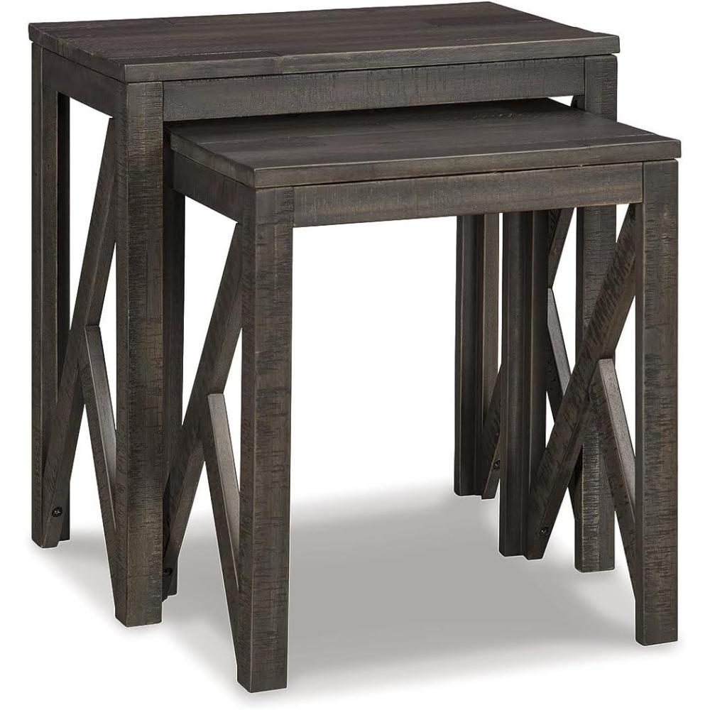 imageSignature Design by Ashley Briarsboro Urban Industrial Nesting Accent Table Set 2 Count Black amp GrayEmerdale