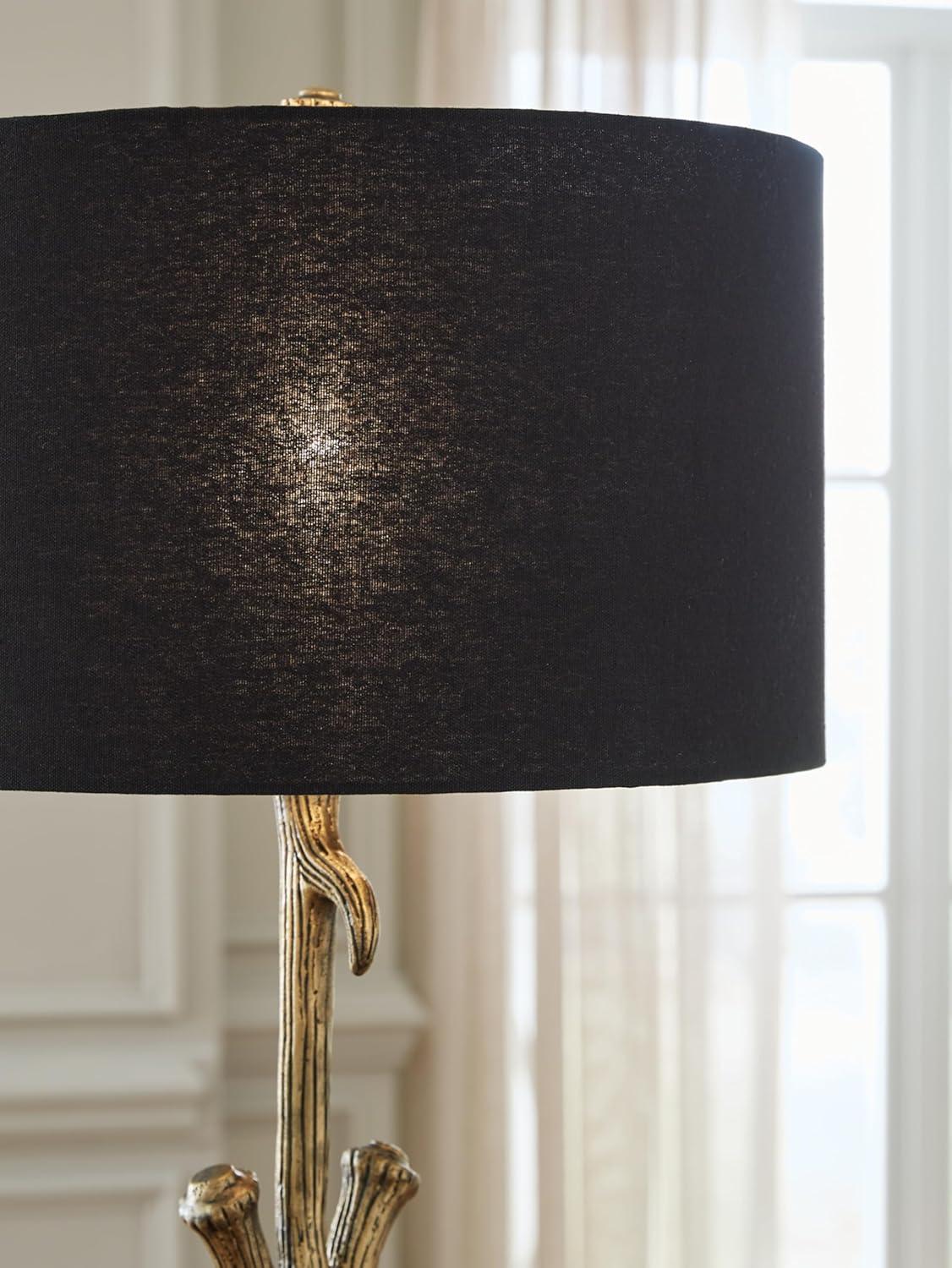 imageSignature Design by Ashley Josney Rustic Cast Aluminum Root Table Lamp with 3Way Switch Metallic amp White