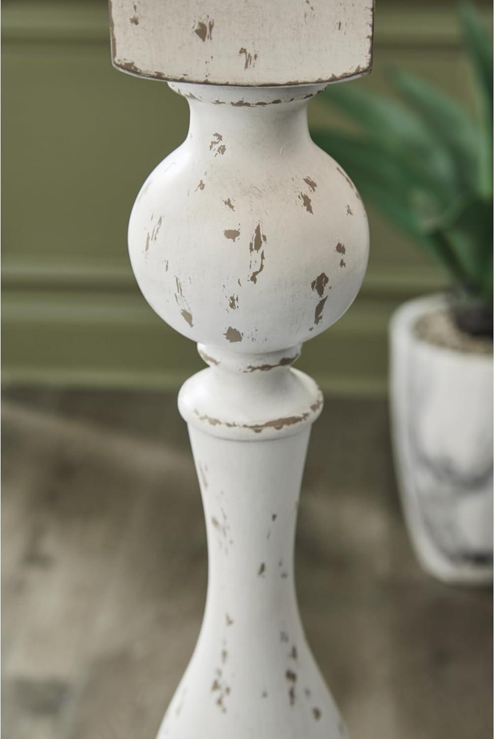 imageSignature Design by Ashley Jyllyard Contemporary Polyresin and Metal Table Lamp with 3Way Switch Light Brown amp MetallicAntique White