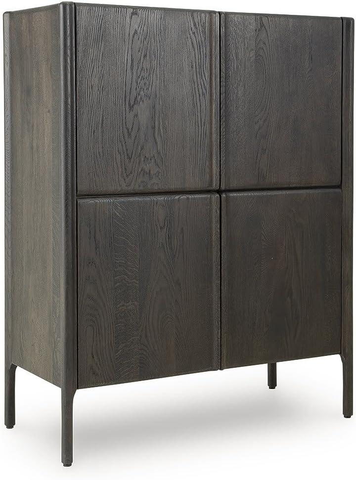 imageSignature Design by Ashley Orsonal Contemporary Accent Cabinet with AntiTipping Dark Brown