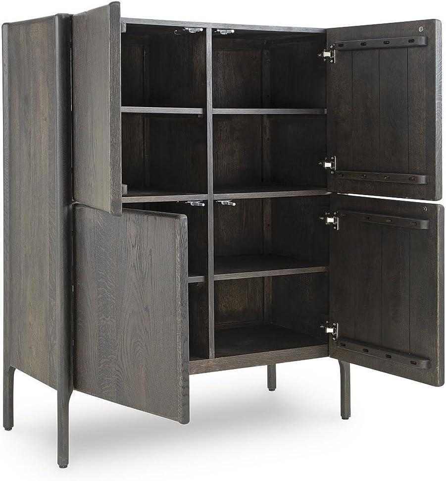 imageSignature Design by Ashley Orsonal Contemporary Accent Cabinet with AntiTipping Dark Brown