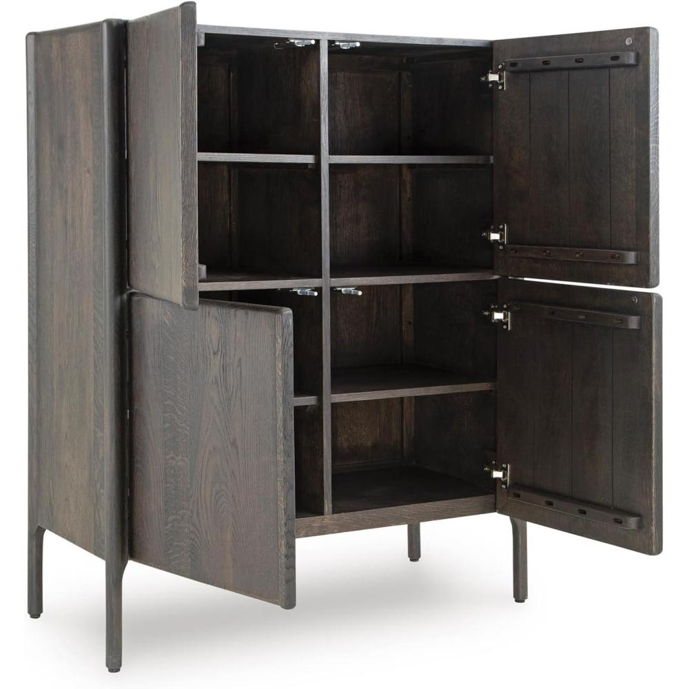 imageSignature Design by Ashley Orsonal Contemporary Accent Cabinet with AntiTipping Dark Brown