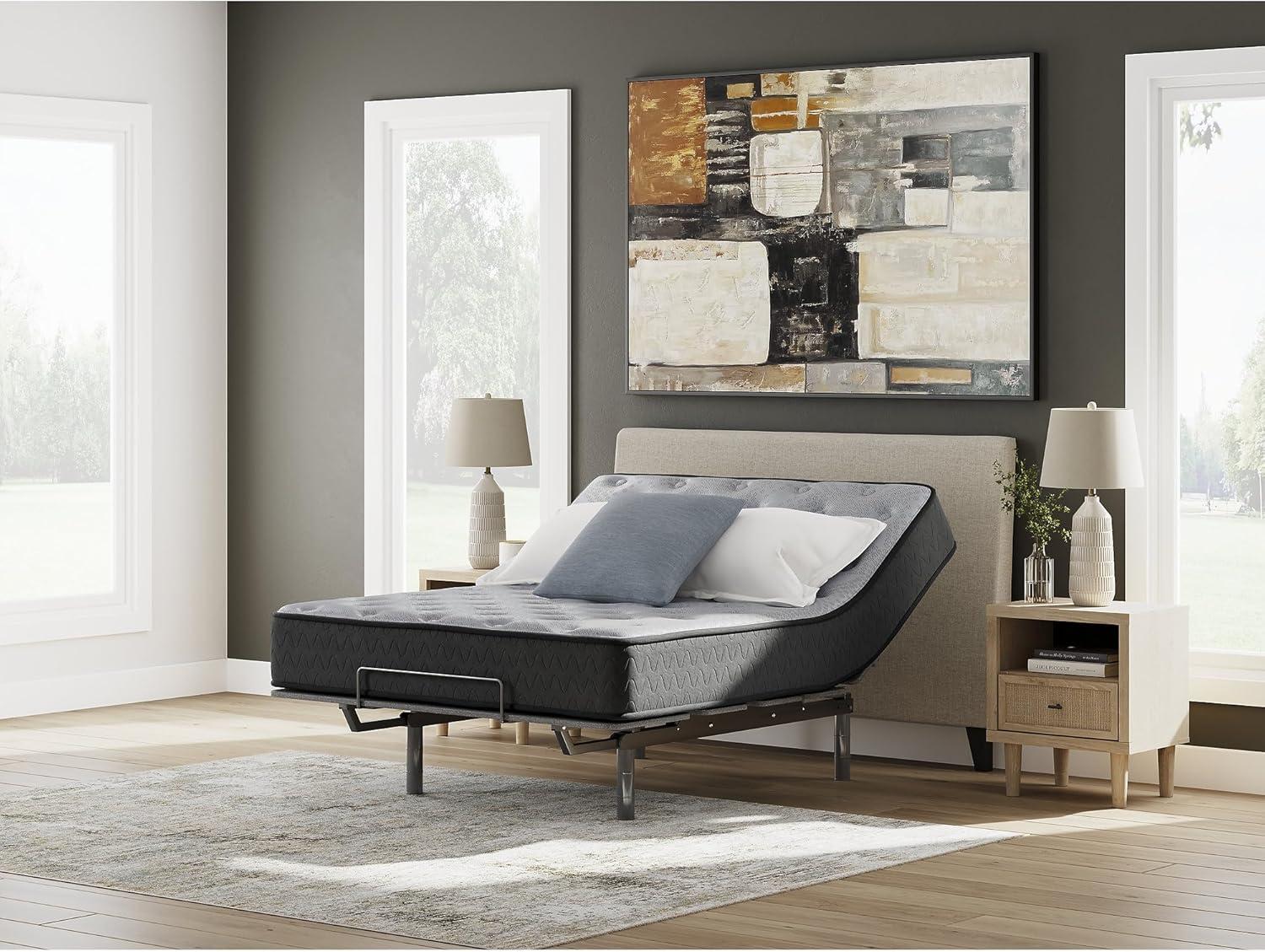 imageSignature Design By Ashley Destin Cove Plush Queen Hybrid Mattress Stretch Knit Cooling Cover Memory Foam Wrapped Coil Unit 60 W x 795 D x 15 H Blue10