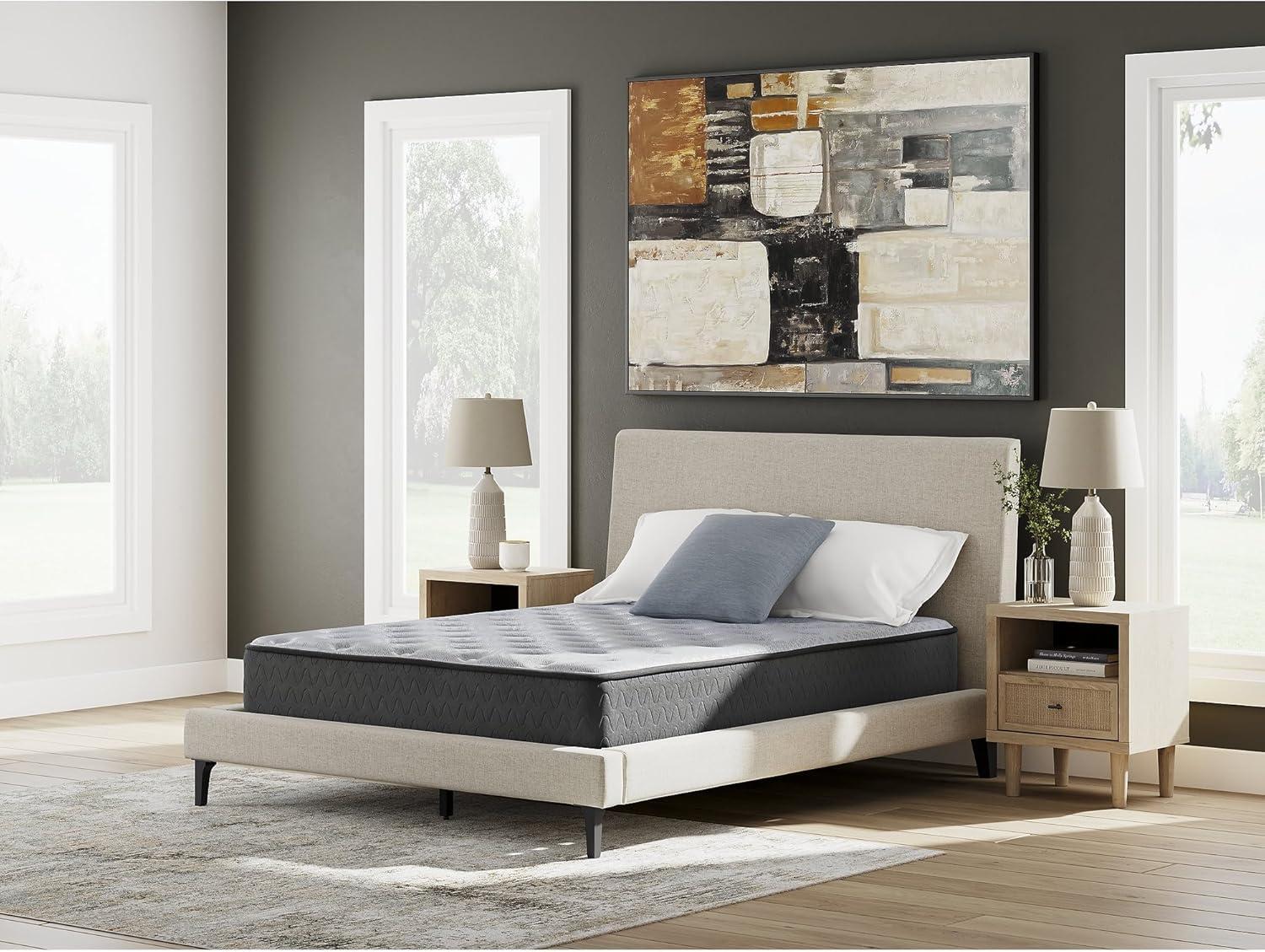 imageSignature Design By Ashley Destin Cove Plush Queen Hybrid Mattress Stretch Knit Cooling Cover Memory Foam Wrapped Coil Unit 60 W x 795 D x 15 H Blue10