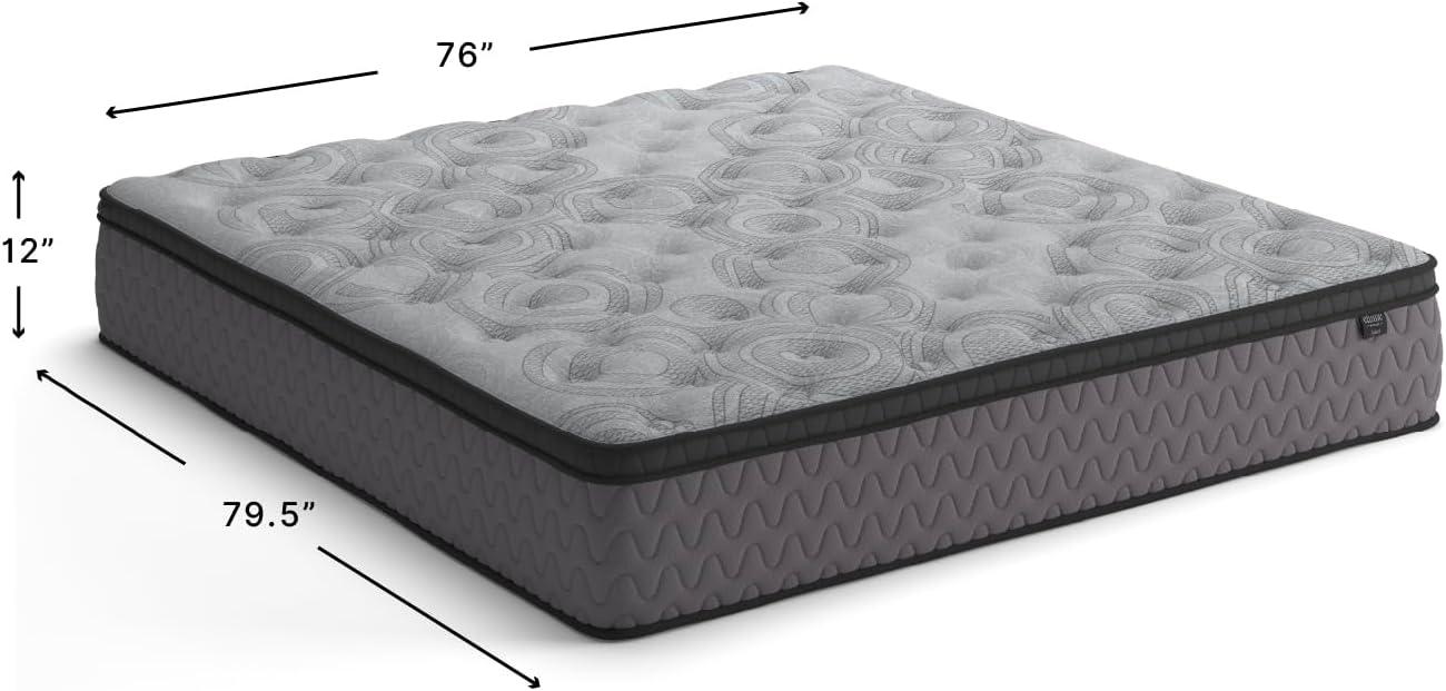 imageSignature Design By Ashley Destin Cove Plush Queen Hybrid Mattress Stretch Knit Cooling Cover Memory Foam Wrapped Coil Unit 60 W x 795 D x 15 H Blue12