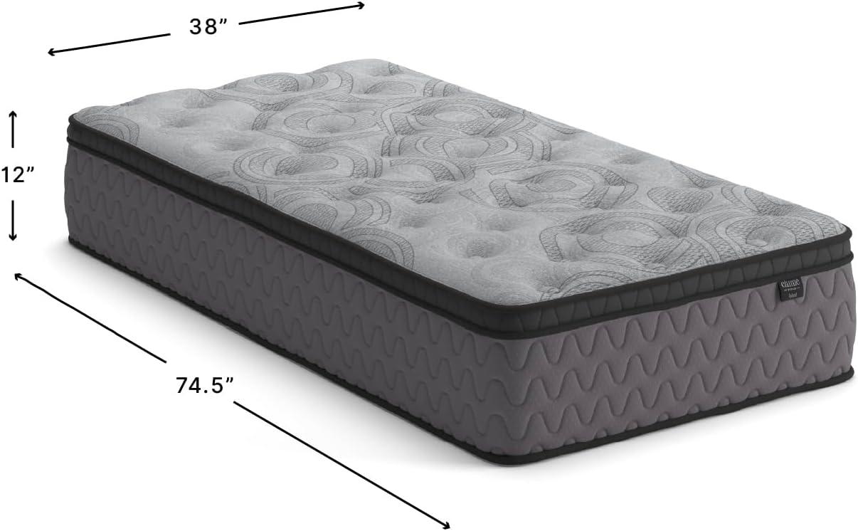 imageSignature Design By Ashley Destin Cove Plush Queen Hybrid Mattress Stretch Knit Cooling Cover Memory Foam Wrapped Coil Unit 60 W x 795 D x 15 H Blue12