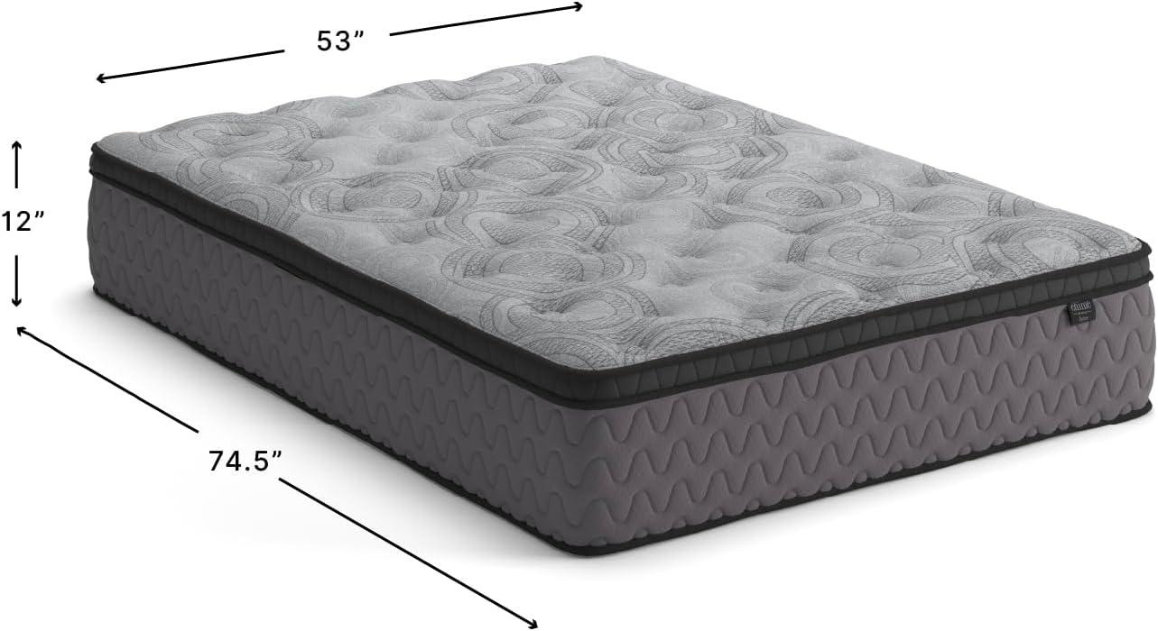 imageSignature Design By Ashley Destin Cove Plush Queen Hybrid Mattress Stretch Knit Cooling Cover Memory Foam Wrapped Coil Unit 60 W x 795 D x 15 H Blue12