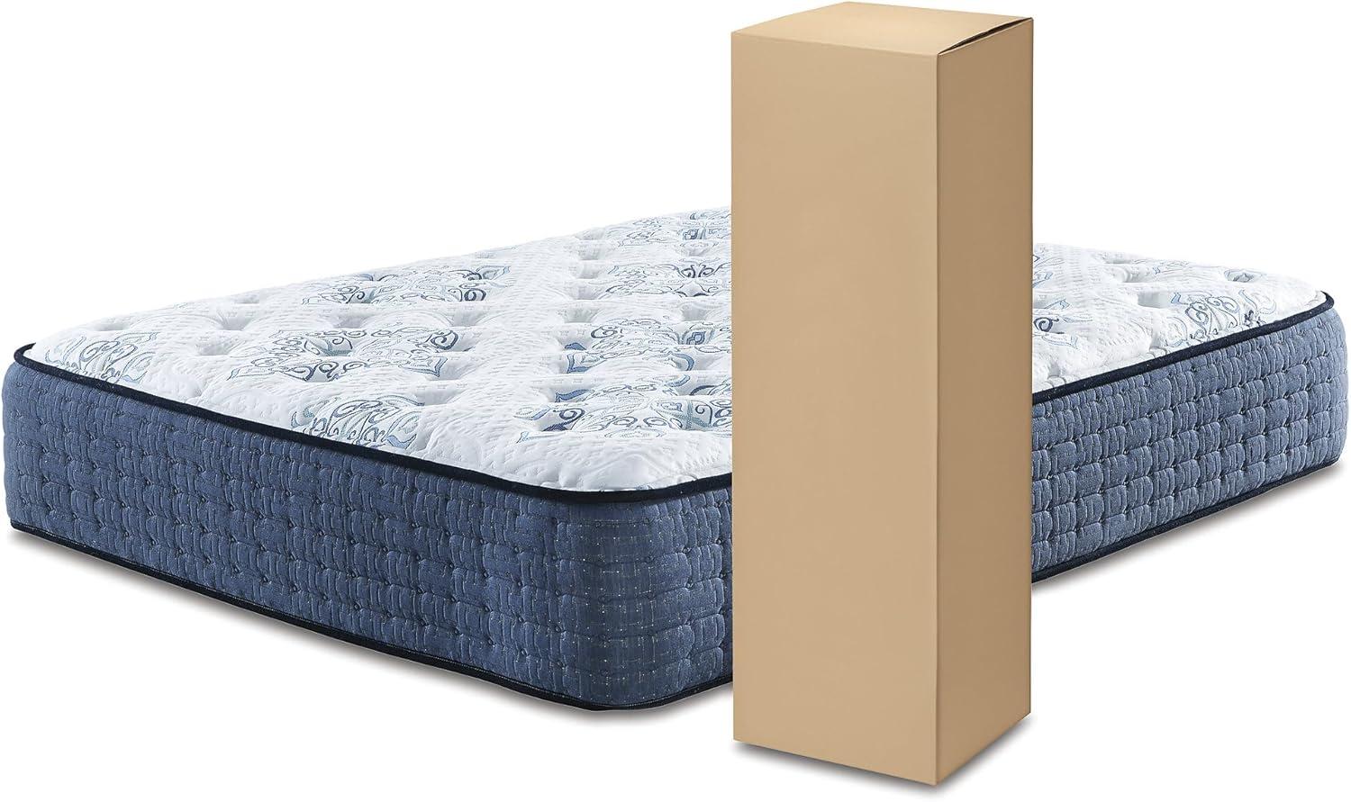 imageSignature Design By Ashley Destin Cove Plush Queen Hybrid Mattress Stretch Knit Cooling Cover Memory Foam Wrapped Coil Unit 60 W x 795 D x 15 H Blue13