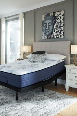 imageSignature Design By Ashley Destin Cove Plush Queen Hybrid Mattress Stretch Knit Cooling Cover Memory Foam Wrapped Coil Unit 60 W x 795 D x 15 H Blue13