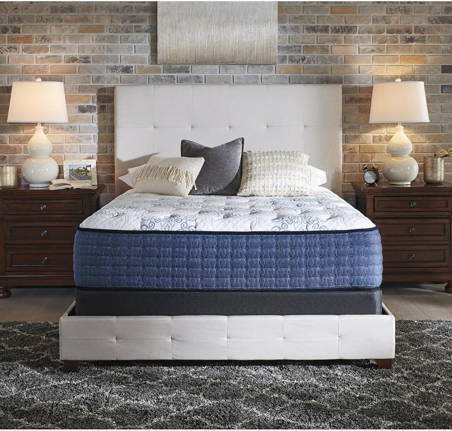 imageSignature Design By Ashley Destin Cove Plush Queen Hybrid Mattress Stretch Knit Cooling Cover Memory Foam Wrapped Coil Unit 60 W x 795 D x 15 H Blue13