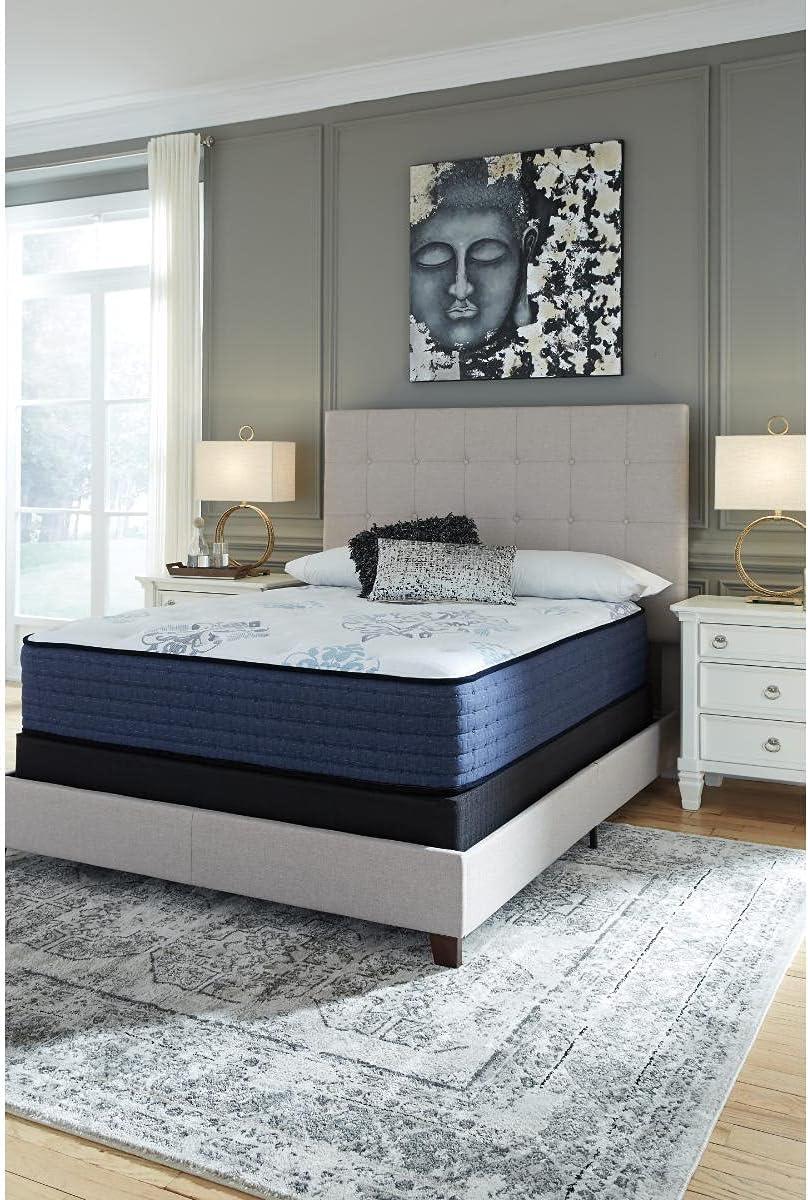 imageSignature Design By Ashley Destin Cove Plush Queen Hybrid Mattress Stretch Knit Cooling Cover Memory Foam Wrapped Coil Unit 60 W x 795 D x 15 H Blue13