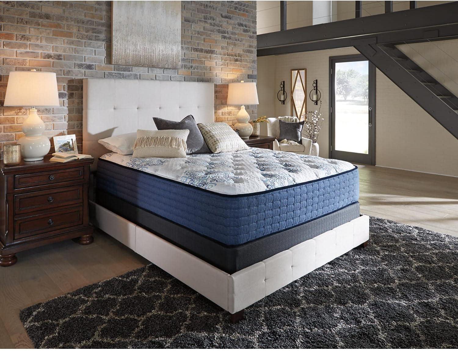 imageSignature Design By Ashley Destin Cove Plush Queen Hybrid Mattress Stretch Knit Cooling Cover Memory Foam Wrapped Coil Unit 60 W x 795 D x 15 H Blue13