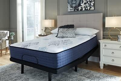 imageSignature Design By Ashley Destin Cove Plush Queen Hybrid Mattress Stretch Knit Cooling Cover Memory Foam Wrapped Coil Unit 60 W x 795 D x 15 H Blue13