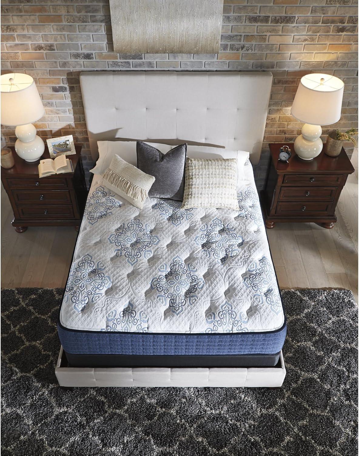 imageSignature Design By Ashley Destin Cove Plush Queen Hybrid Mattress Stretch Knit Cooling Cover Memory Foam Wrapped Coil Unit 60 W x 795 D x 15 H Blue13