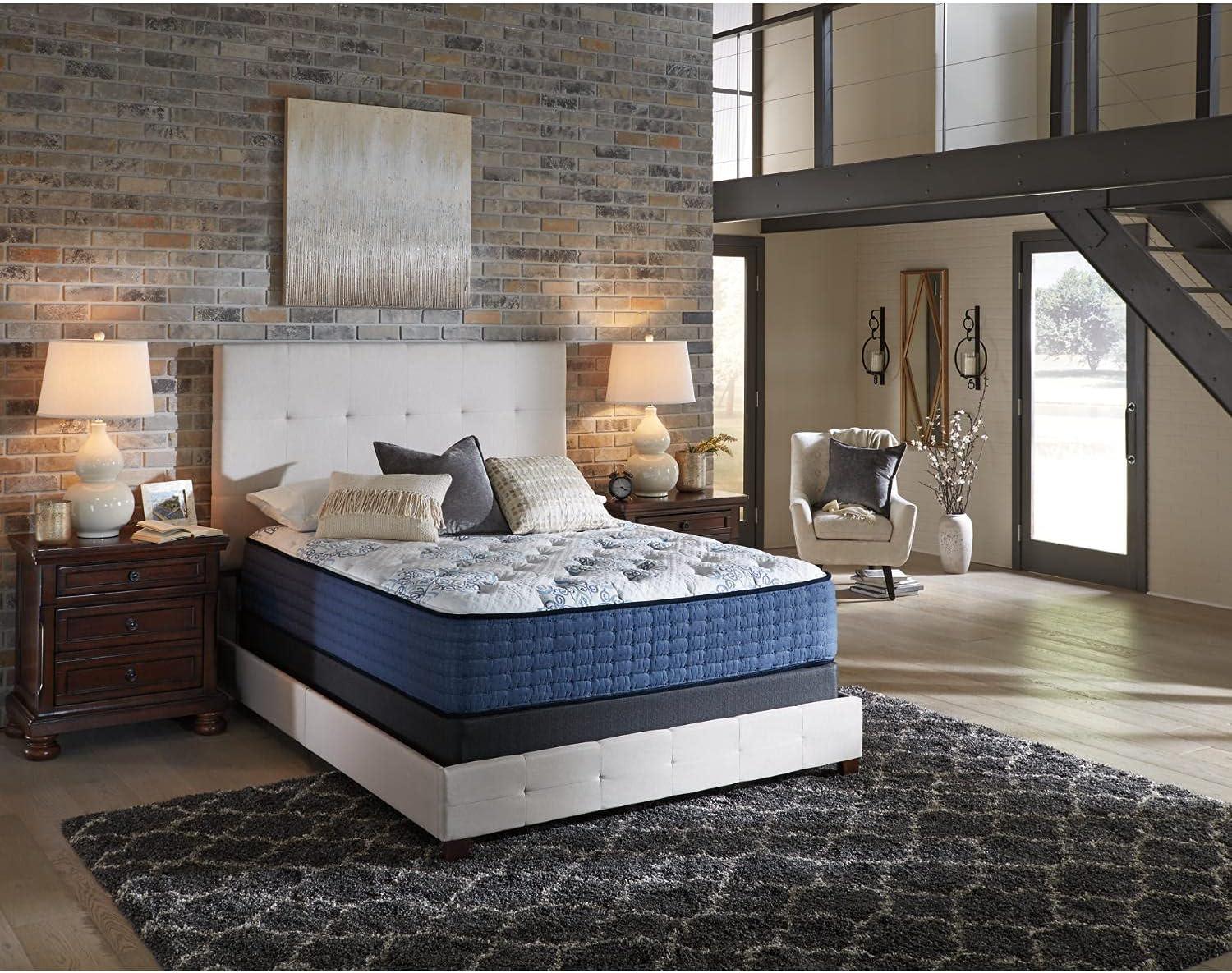 imageSignature Design By Ashley Destin Cove Plush Queen Hybrid Mattress Stretch Knit Cooling Cover Memory Foam Wrapped Coil Unit 60 W x 795 D x 15 H Blue13