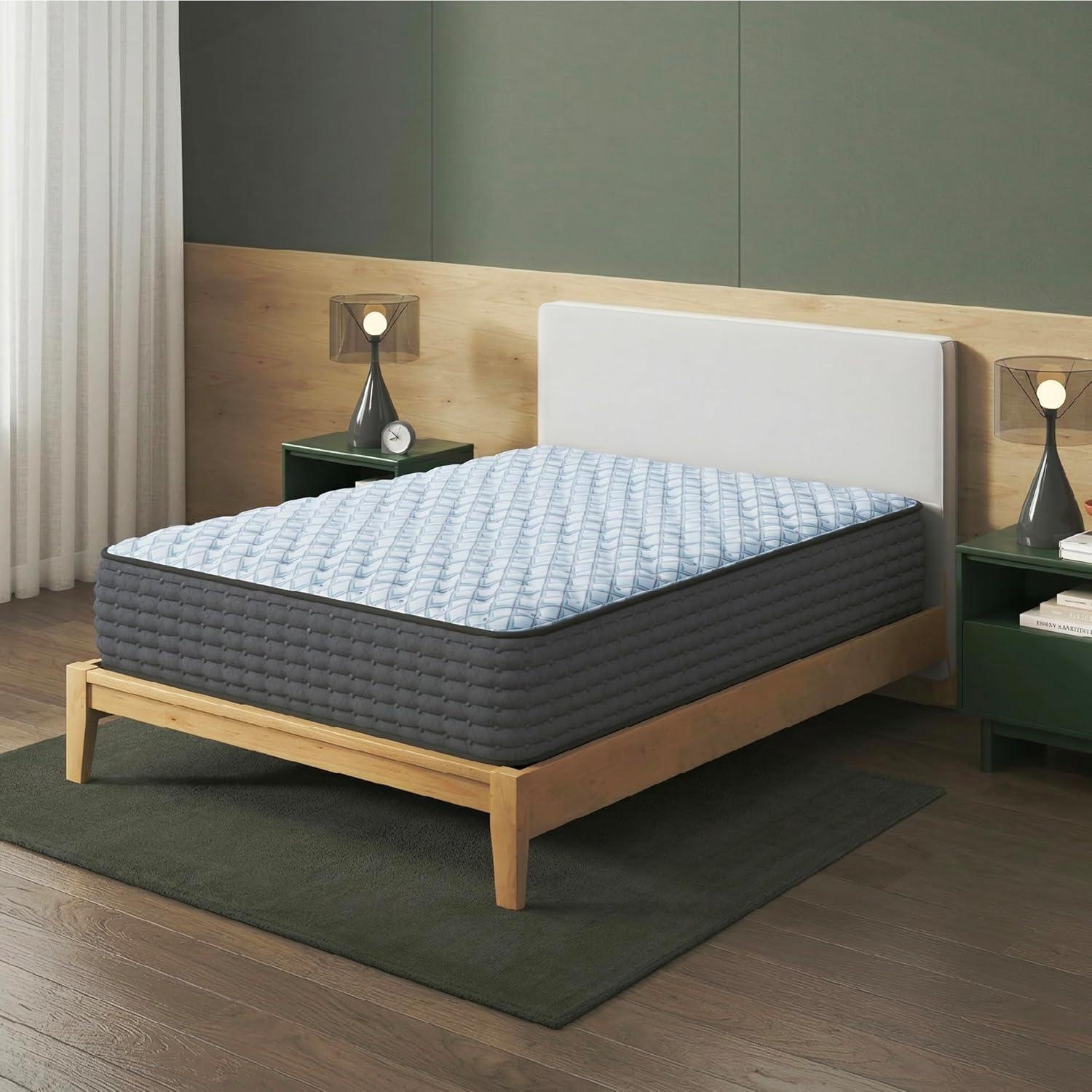 imageSignature Design By Ashley Destin Cove Plush Queen Hybrid Mattress Stretch Knit Cooling Cover Memory Foam Wrapped Coil Unit 60 W x 795 D x 15 H Blue14