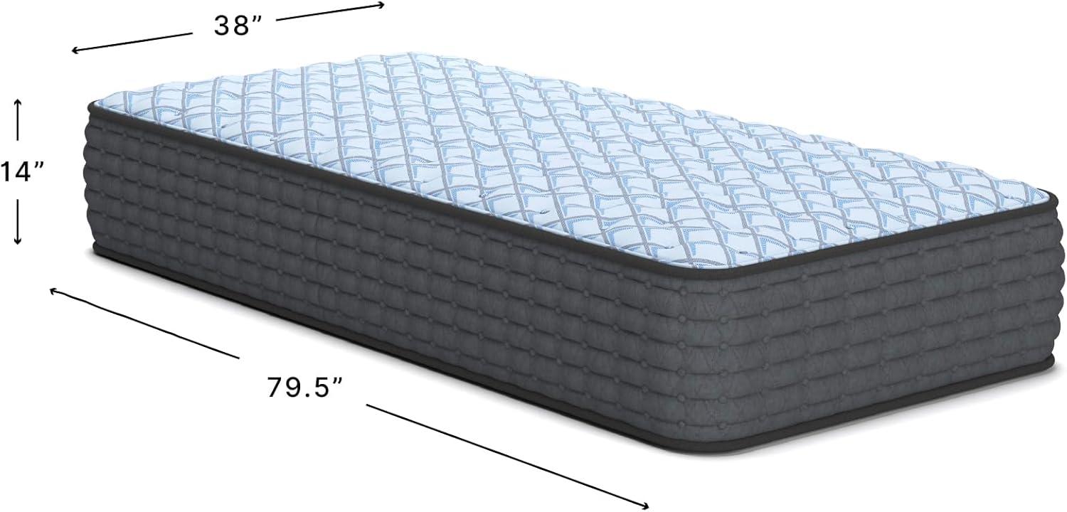 imageSignature Design By Ashley Destin Cove Plush Queen Hybrid Mattress Stretch Knit Cooling Cover Memory Foam Wrapped Coil Unit 60 W x 795 D x 15 H Blue14