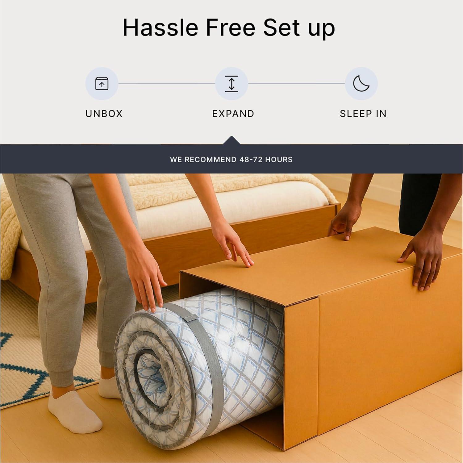 imageSignature Design By Ashley Destin Cove Plush Queen Hybrid Mattress Stretch Knit Cooling Cover Memory Foam Wrapped Coil Unit 60 W x 795 D x 15 H Blue14