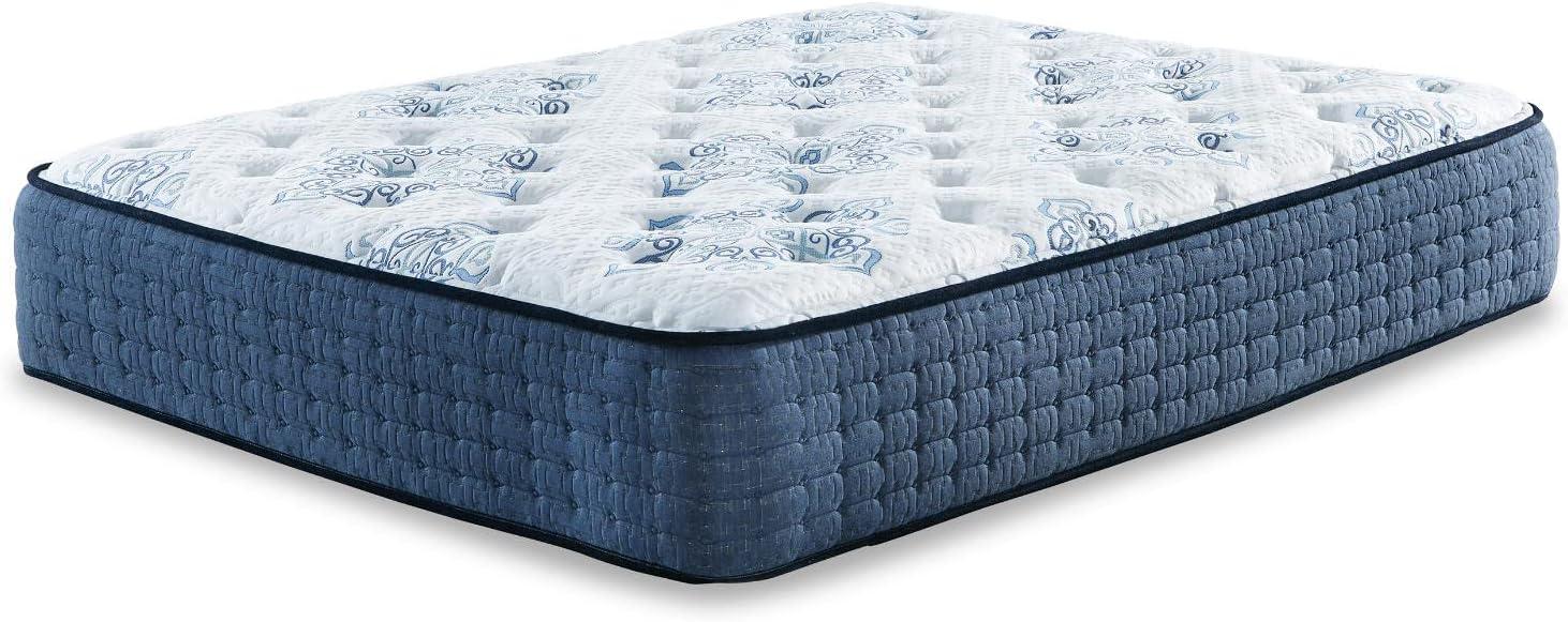 imageSignature Design By Ashley Destin Cove Plush Queen Hybrid Mattress Stretch Knit Cooling Cover Memory Foam Wrapped Coil Unit 60 W x 795 D x 15 H BlueQueen