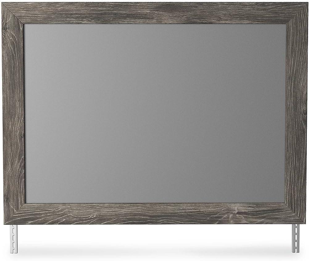 imageSignature Design by Ashley Ralinksi Rustic Bedroom Mirror with Thick Frame Gray